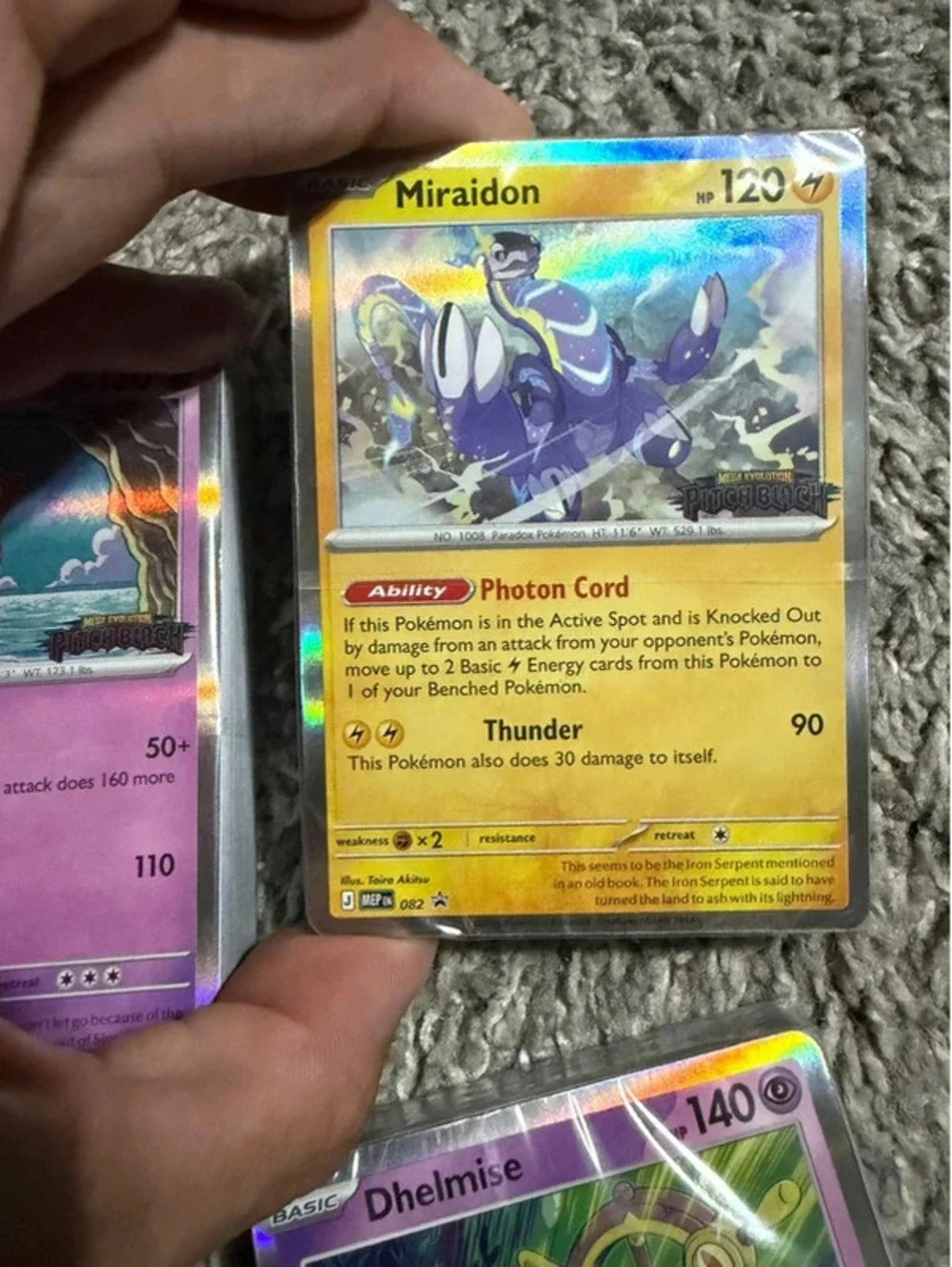 Pokemon TCG Pitch Black Stamped Promos Bastiodon Slowbro Miraidon Dhelmise Cards
